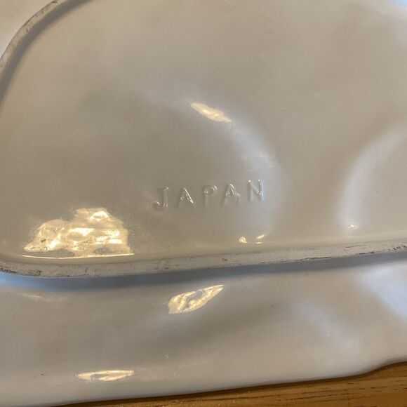 Serving Platter Rabbit With Lettuce Dipping Bowl Set One Bowl With Lid. Vintage - Picture 7 of 8